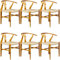 Casa Moro Esszimmerstühle Essstühle Esszimmerstuhl Esstisch Stühle mit Armlehne Teak Holz 6 er Set Walnuss