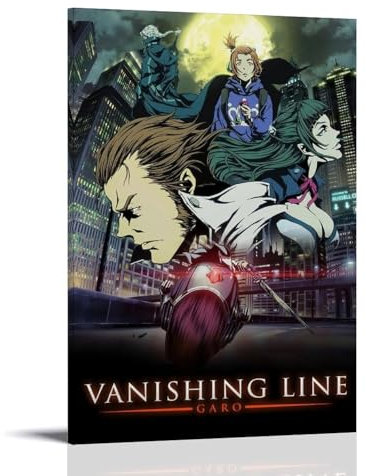 JIRUAHHY Garo Vanishing Line Anime-Poster, Schlafzimmer, Wohnzimmer, Wandkunst, Dekoration, Poster, 20 x 30 cm, Rahmenstil