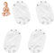 XINTANGXIA 4 Pezzi Bambino Body Extender Super Utility Pannolino Prolunga Body Neonato Romper Extender per Body Neonato 0-3 Mesi Body Neonat