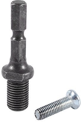 Hex Shank Hex End Hex Adapter 3/8-24UNF Drill Chuck Adapter with Screw for Keyless Chucks 6mm 10mm 13mm