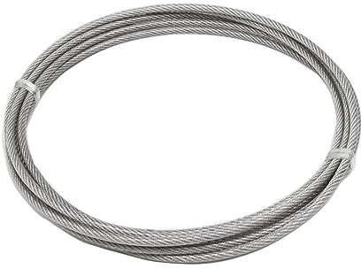 OZDTLP Cavo Metallico in Acciaio Inossidabile 304 con Rivestimento in plastica PVC Trasparente da 0,4/0,5/0,6/0,8/1,0/1,2/1,5/2/2,5/3/4/5/6/8/10/12 mm di Diametro(25M 3 to 4MM 7X7)