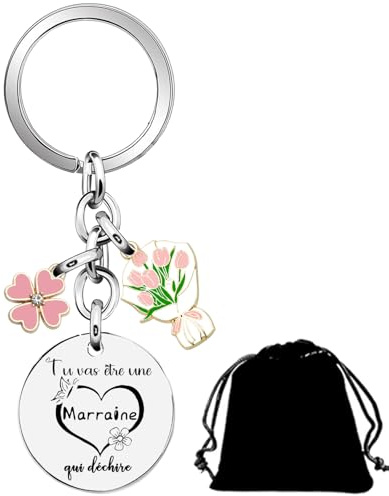 QTZXZX Cadeau annonce grossesse tata Porte clef Personnalisé -Cadeau Future Maman, Future Tata, Future Marraine, Future Mamie cadeau tu vas etre grand mere tu vas etre maman