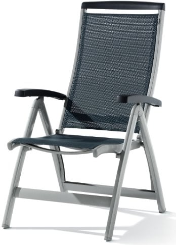 Sieger 937/A Klappsessel Royal, Aluminium und Textilux-Gewebe, graphit-grau