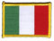 Aufnäher Patch Flagge Italien - 8 x 6 cm