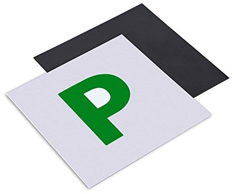 Tech Traders ® 2 Pack Fully Magnetic P Plates Stickers for New Drivers