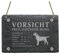 Schild Schiefer Spruch Labrador Vorsicht Freilaufender Hund Türschild 22 x 16 cm
