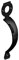 Gatemate 1472003 E/BLAC P13 Long Throw Lock with Pull Handle, Epoxy Black, 200 mm