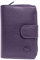 LOLUNA® Porte-Monnaie Cuir Fermeture hermétique - Portefeuille - Compagnon - spacieux et Fonctionnel pour Ranger 9 Cartes - Billet - Monnaie - identité - permis - Idée Cadeau pour Femme (Violet)