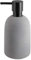 Spirella Seifenspender Gemma mit Edelstahlpumpe Flüssigseifen-Spender Porzellan 500ml Langliebig und Robust Grau, Grey, Unique