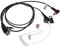 vhbw Headset kompatibel mit Motorola SL7550, SL1K, SL4010, SL1600, SL4000, SL7500, SL1M Funkgerät - transparent, schwarz