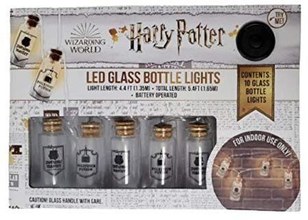 Harry Potter Led Light Potion Glass Bottle String Lights x 10 Lights Wizarding World Home Decorations Fairy Lights