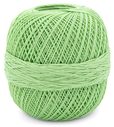 Häkelgarn 10 von Gründl, Filethäkelgarn,Stärke 10, 50 g / 280 m,100% Baumwolle, NS 1,25-1,5 (14 gelbgrün)