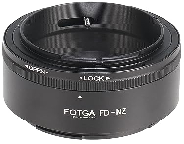 FOTGA FD-N/Z Objektivadapter Ring für Canon FD Objektiv Adapter Konverter auf Z-Mount Kamera, Kompatibel mit Nikon Z5 Z6 Z7 Z30 Z50 Z6II Z7II Z8 Z9 Zf Zfc Full Frame Spiegelloses Kamera