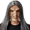 Aofonchy Halloween Gruselige Hexenmaske, Latex Hexenmaske mit Haaren, Realistische Horror Hexenmaske, Gruselige Alte Frau Maske, Alte Hexen-Anziehmaske für Halloween Kostüm Party Requisiten