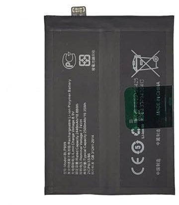 Genérico Interner Akku BLP889, kompatibel mit Oppo Find X5 Pro, 2500 mAh, Ersatz CPH2305