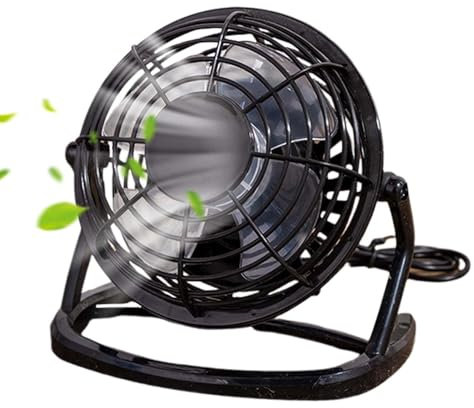 Dubbulon Ventilatore da tavolo portatile, ventilatore USB per scrivania,Ventilatore elettrico portatile silenzioso con raffreddamento ad aria da 4 pollici - Piccola ventola di raffreddamento, ventola