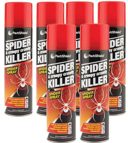 GSV Essentials Spider & Creepy Crawly Killer Spider Spray, for Eliminating Spider from Home and Other Premises, Easy to Use, Treatment for Spider Control, 200ml (6)
