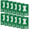 Food Waste Sticker - 12Pcs 100 * 150mm Self-Adhesive Food Waste Recycling Bin Stickers, Vinyl Removable Waterproof Bin Decal Environment Label for Home Kitchen Trash Bin - Food Waste Only Stickers