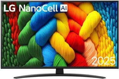 LG TV LED NANOCELL 2025 50NANO81A6A 126cm 4K HDR10 60Hz Couleurs Pures webOS 25