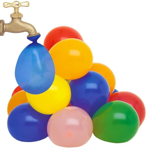 Assorted Color Water Bomb Balloons (22cm) 144 Count - Fun and Exciting Party Accessory for Kids and Adults