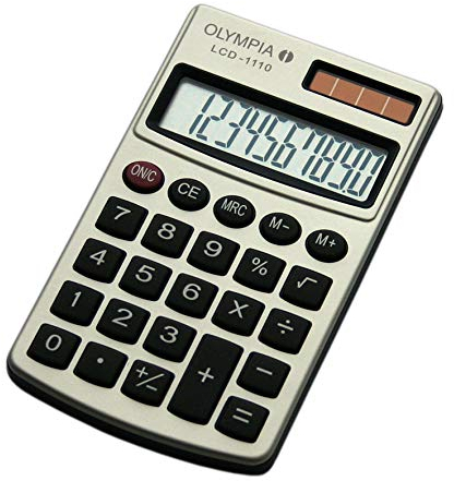 OLYMPIA Tischrechner LCD-1000P Staub- und wassergeschützt