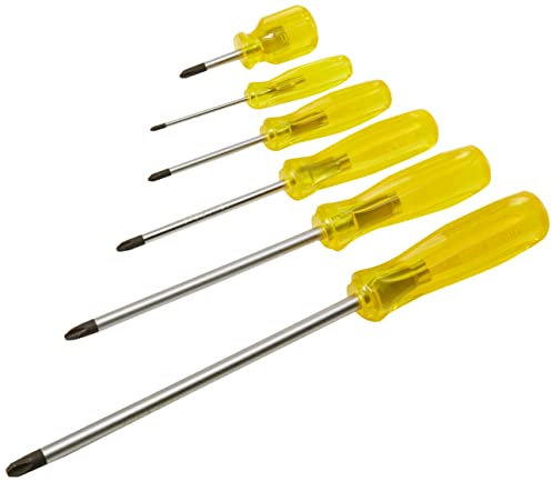 Urrea 9600A Amber Handle Screwdriver Set, 6-Piece