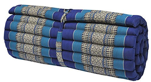 Kapok Thaikissen, Rollmatte breit (82214 - blau)