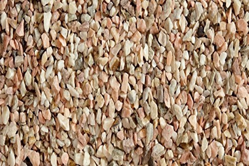 DEKO IM TREND Rosario Gartensplitt Granulat Ziersplitt rosa Coralle weiß grau 8-16 mm 25 kg