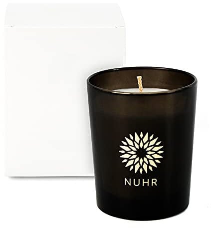 NUHR Home Scented Candles Oud Majestic Luxury Candle Gifts, Rich Scent Aromatherapy Pamper Gifts for Women, Men Decorative Candles, 50 Hours Burn, Handmade, Vegetable Wax, 200gm