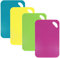 Taglieri Set,Taglieri Flessibili in Plastica Colori Antiscivolo Antibatterico per Carne Pesce Verdure Cucinato Cibo e Extra 4sets