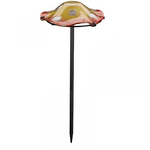 Smart Garden Glow In The Dark Garden Mushroom Toadstool Stake in Orange or Purple, 40cm,JNS_476857