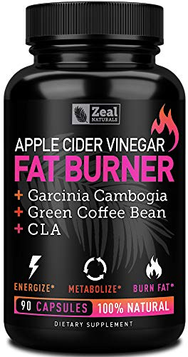 Apple Cider Vinegar Weight Management Pills for Women - Garcinia Cambogia + w. CLA & Green Coffee Bean Green Tea