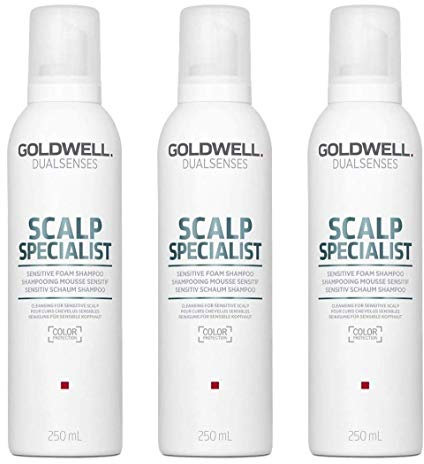 Goldwell 3 er Pack Goldwell Dualsenses Scalp Specialist Sensitive Foam Shampoo 250 ml