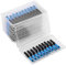 100 pcs SC Connecteur Rapide de Fibre Optique, Embarqué Montage Rapide à Fbre Optique Connecteur, Protection Intégrée du Boîtier, pour FTTH, Réseau Local de Fibre Optique etc.