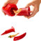 TRI Paprika-und Chili-Chef, Kerngehäuse entfernen, Strunk, schnell, sauber entkernen, Küchenhelfer, Ausstechen, Strunkentferner, Entkerner, Kunststoff