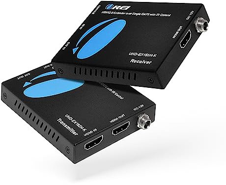 OREI HDMI Extender UltraHD über Single Cat6/Cat7 Kabel 4K @ 60Hz mit HDR- und IR-Steuerung – bis zu 50 m EDID-Management