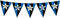 Festone Bandierine Carta Inter, Arredo Festa Bimbo Fc Internazionale PS 10894
