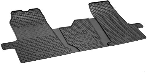 Passgenaue Gummimatten Gummifußmatten RIGUM geeignet für Ford Transit 3-Sitzer 2006-2013 + Auto DUFT