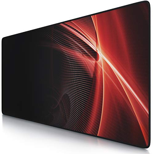 CSL - XXL Mauspad Gaming 900x400 mm - XXL Mousepad groß mit Motiv - Tischunterlage Large Size - verbessert Präzision und Geschwindigkeit - auch für Roccat Razer Logitech Maus, Tastatur
