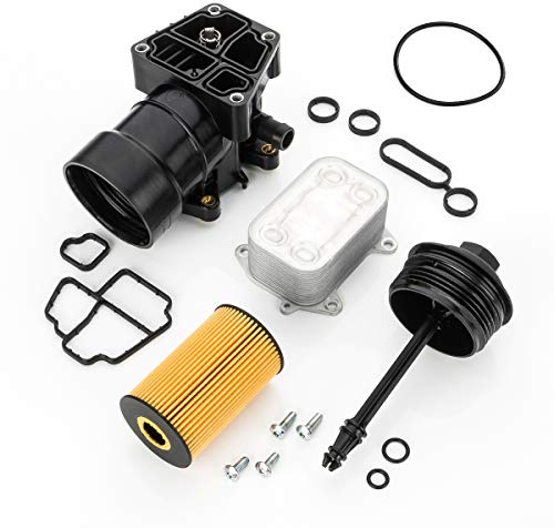 LST Ölfiltergehäuse Gehäuse Ölkühler Dichtung kompatibel mit Audi A1 A3 A4 A5 A6 Q3 Q5 TT VW T5 T6 Sharan Tiguan Caddy Touran 1.6 2.0 TDI