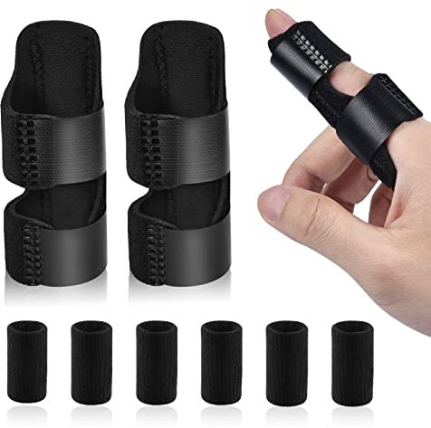 Finger Splints, Trigger Finger Splints for Broken Index Ring Straighten and Arthritis, Adults, 8pcs