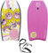 iBOARD Bodyboard 41inch, Pink, Leichtes Bodyboard mit EPS-Bezug, Premium-Leine und Handschlaufe, Surfen für Kinder und Erwachsene