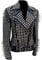HiFacon Damen Biker-Lederjacke mit Nieten, Retro-Stil, Retro-Stil, Schwarz Gr. M, Schwarz – Lederjacke mit Nieten