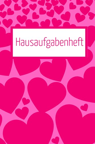 Hausaufgabenheft: In PINK mit Linien