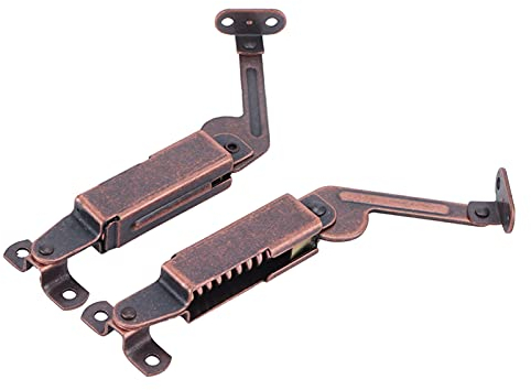 Box Deckel Halte Scharniere, Deckel Stütz Halte Feder Support Hardware für Spielzeugkiste Truhe Schrank Kleiderschrank(Langer Arm)