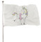 NIBABA Dekoratives Hausflagge, Hof-Banner, niedliches rosa Einhorn-Ballerina-Druck, alle Jahreszeiten, Feiertage, Willkommensgartenflaggen, Rasendekoration, 60 x 90 cm