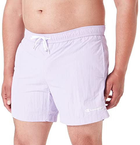Champion Legacy Beachshorts AC Small Logo Costume a Pantaloncino, Lavanda, XXL Uomo