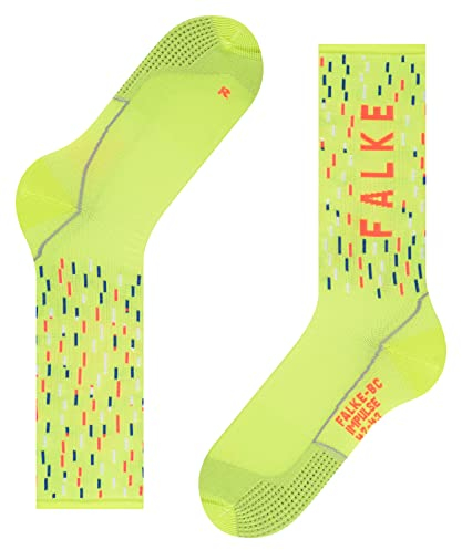 FALKE Unisex Fahrradsocken BC Impulse Peloton U So Funktionsmaterial antiblasen 1 Paar, Gelb Lightning 1690, 46-48