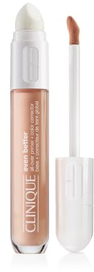 Clinique Even Better All-Over Primer + Color Corrector | Sheer to Moderate Coverage + Natural Finish, Peach, 0.2 Ounce