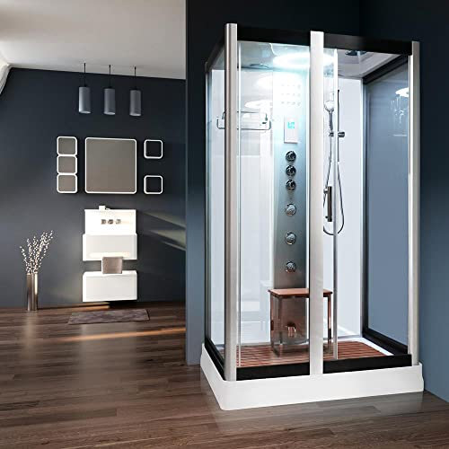 Serenity Steam Shower Cabin White (1200 x 900 x 2200mm)